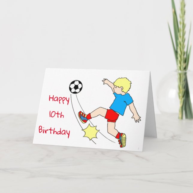 GET READY FOR FUN-YOU ARE TURNING **10** BIRTHDAY CARD (Front)