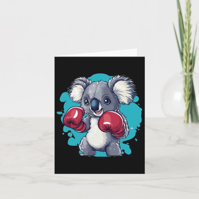 Get Ready For The Boxing Koala Challenge With Glov Card (Front)
