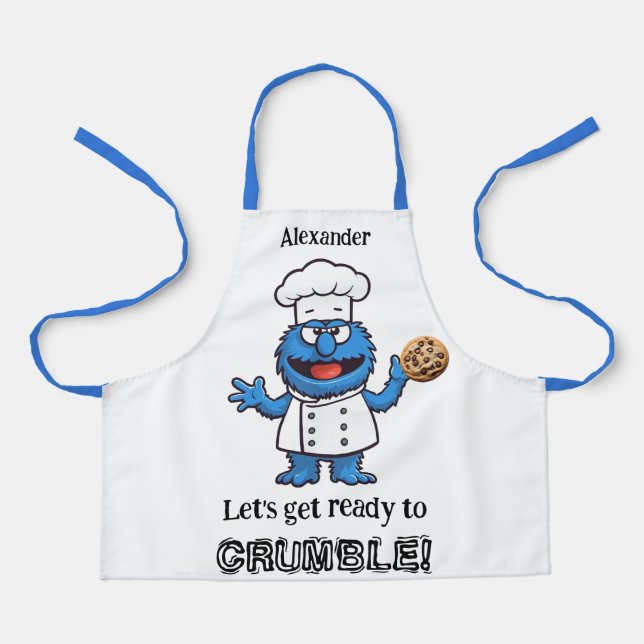 Get Ready to Crumble Monster Personalise Apron (Front)