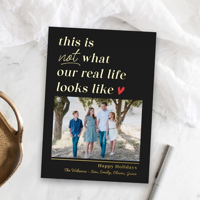 Get Real Foil Holiday Photo Card Christmas Card (Creator Uploaded)