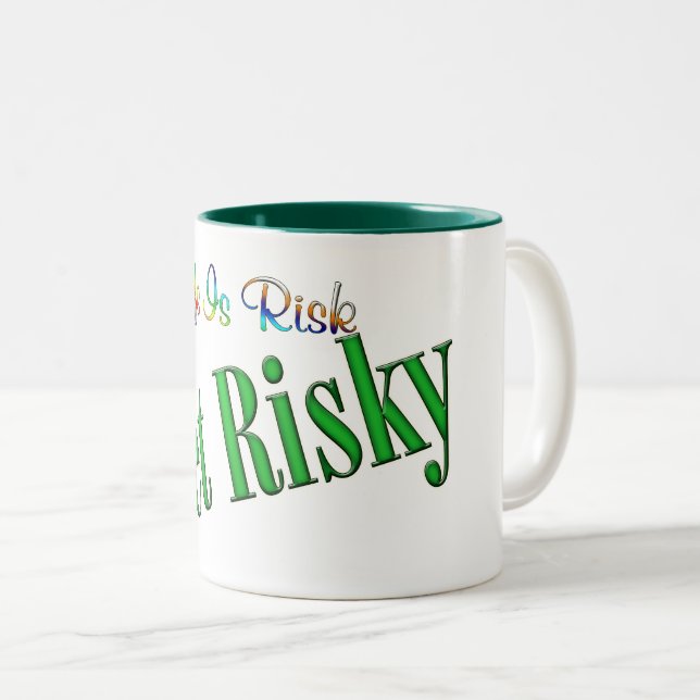 Get Risky Two-Tone Coffee Mug (Front Right)
