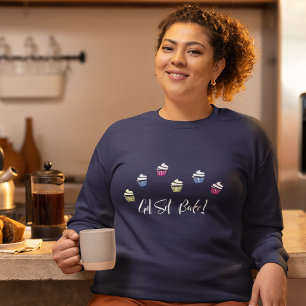 Get set bake colourful cupcakes sweatshirt