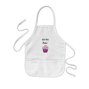 Get set bake pink cupcake kids apron