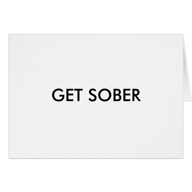 GET SOBER (Front Horizontal)
