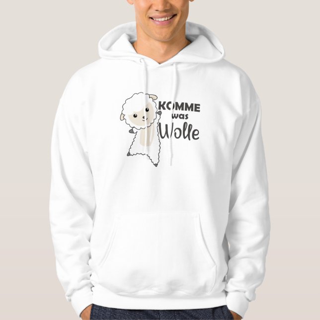 Get Something Wool Funny Sheep Word Game Sheep Hoodie (Front)