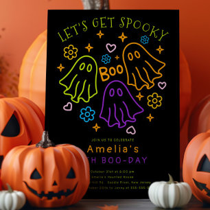 Get Spooky Halloween Birthday Invitation