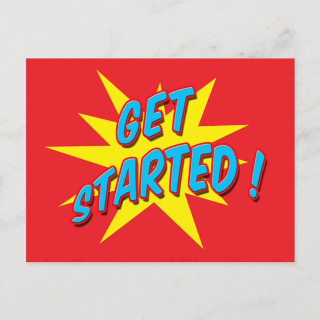 Get Started Postcard (Front)