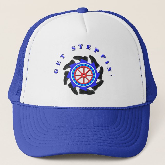 Get Steppin' Trucker Hat (Front)