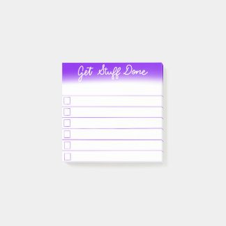 "Get Stuff Done" To-Do Checklist Notes