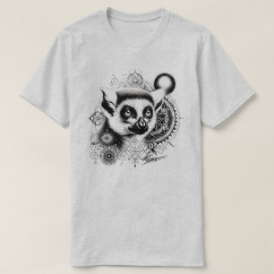 Get Swamped Lemur Sacred Geometry T-Shirt