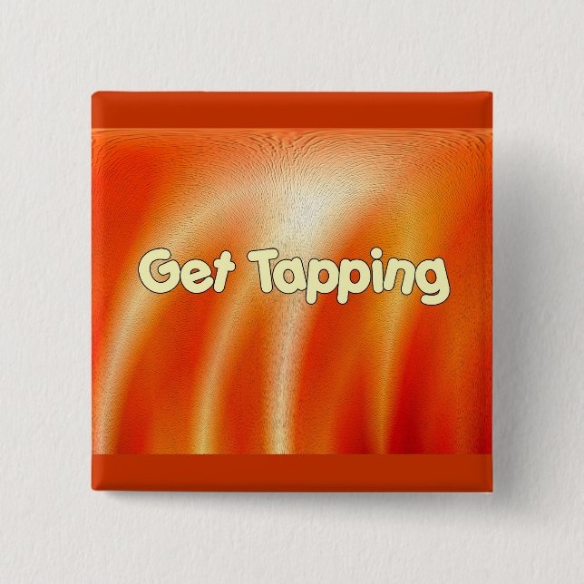 Get Tapping -Tap Dancing 15 Cm Square Badge (Front)