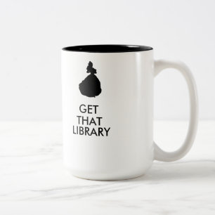 Get That Library Two-Tone Coffee Mug