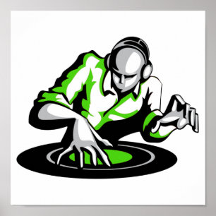 Get the party started DJ Poster