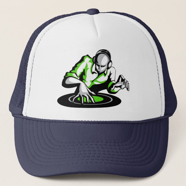 Get the party started DJ Trucker Hat (Front)