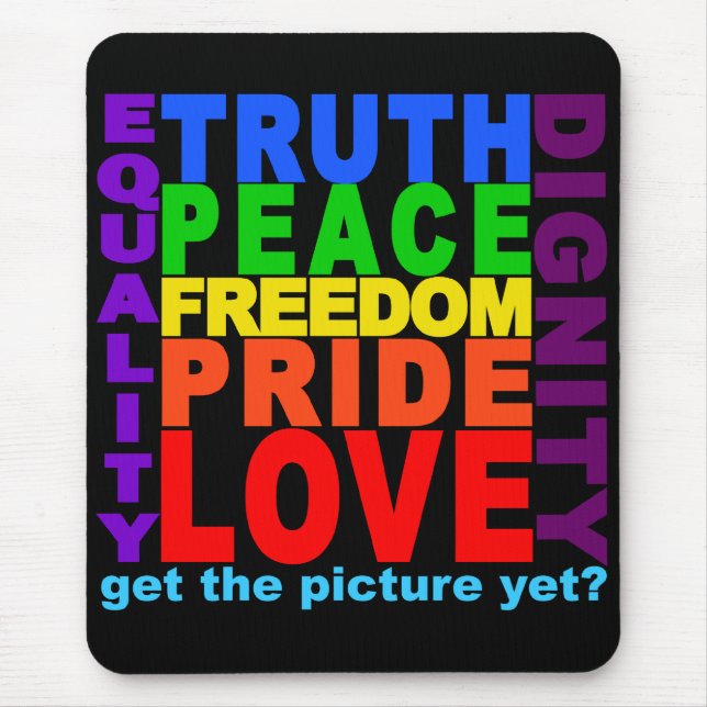 Get The Picture? mousepad (Front)