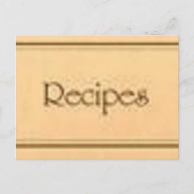 Get the recipes postcard (Front)
