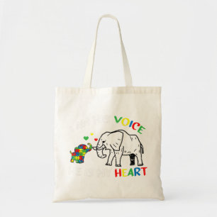 Get this cute i am his voice he is my heart T-Shir Tote Bag