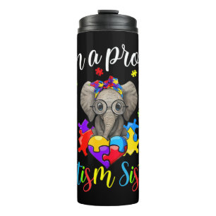 Get this Elephant Autism Awareness apparel to help Thermal Tumbler