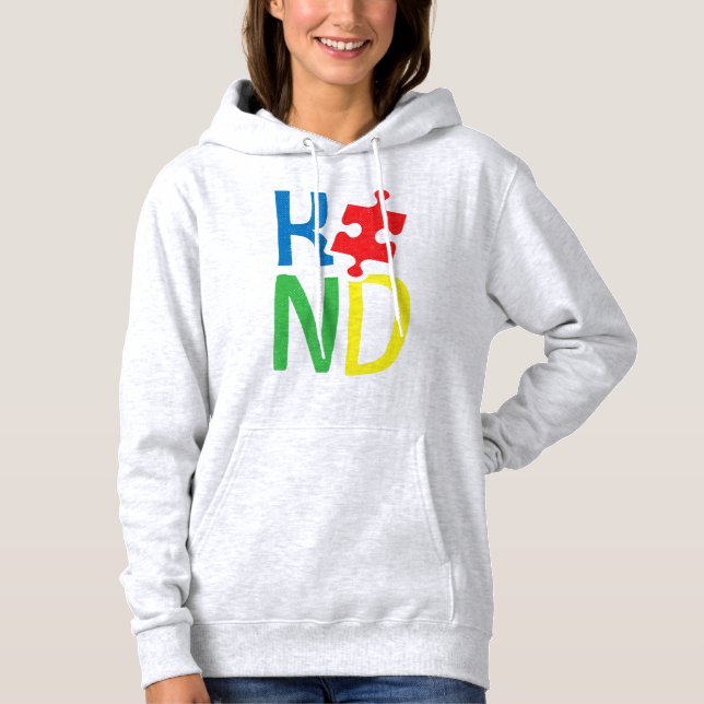 Get this kind T-Shirt as a birthday, or autism awa Hoodie (Front)