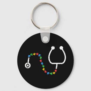 Get this stethoscope T-Shirt design as a birthday, Key Ring