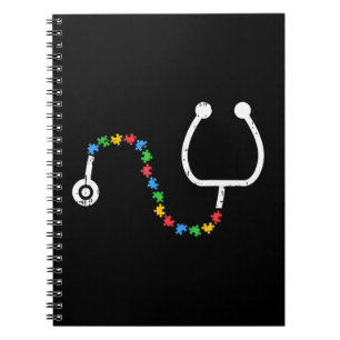 Get this stethoscope T-Shirt design as a birthday, Notebook
