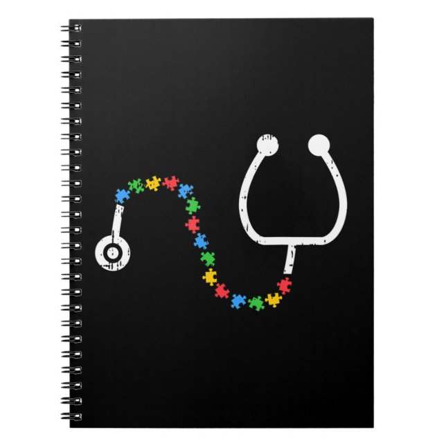 Get this stethoscope T-Shirt design as a birthday, Notebook (Front)