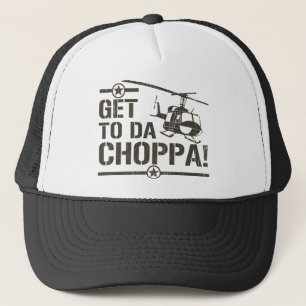 Get To Da Choppa Vintage Trucker Hat
