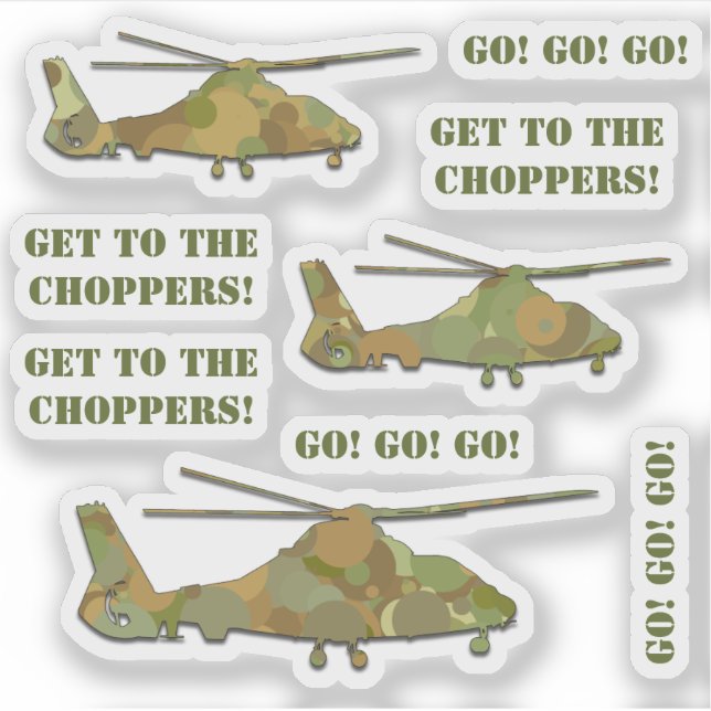 Get To The Choppers Desert Camo (Front)