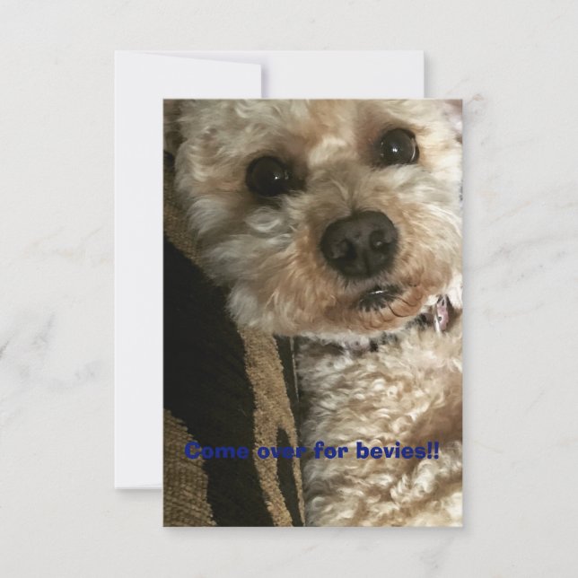 Get together and catch up invitation (Front)