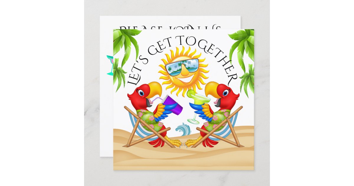 Get Together Invitation | Zazzle.co.uk