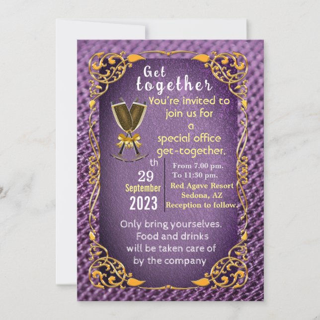 Get together  invitation (Front)