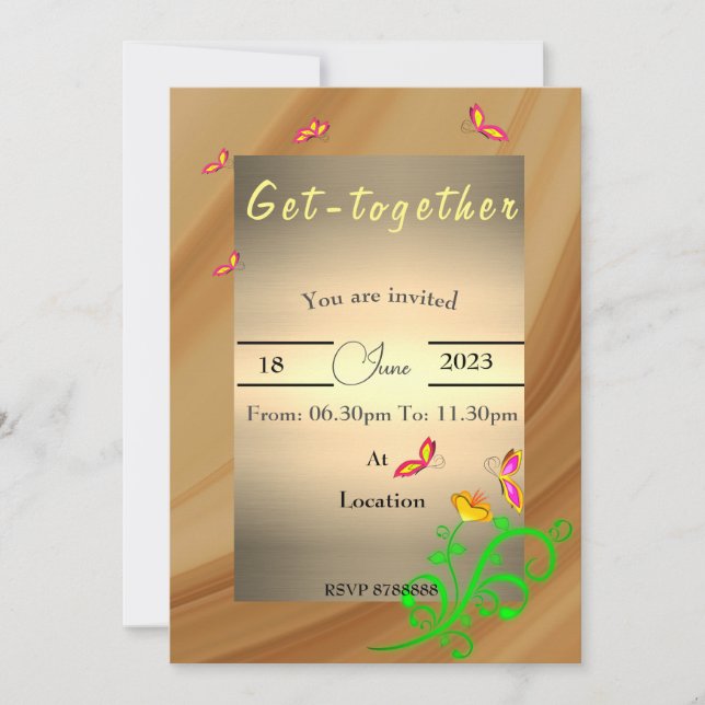 get together Invitation (Front)
