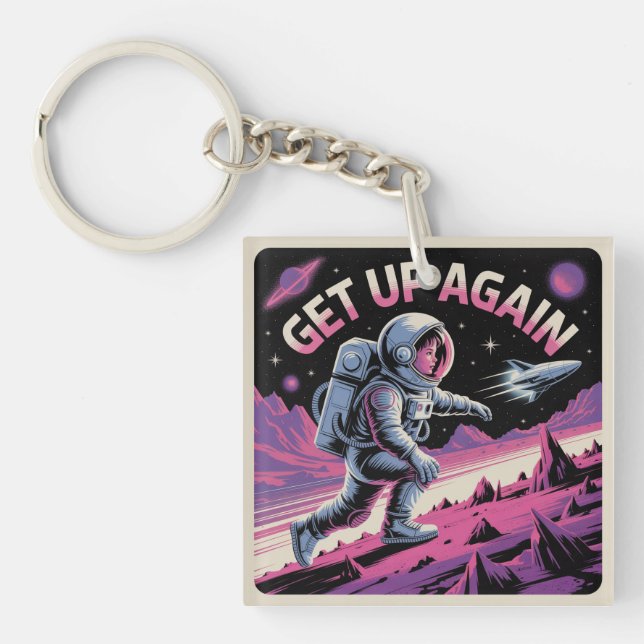 Get Up Again Key Ring (Front)