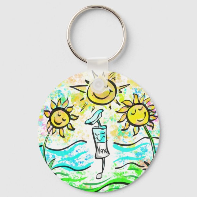 GET VACCINATED    KEY RING (Front)