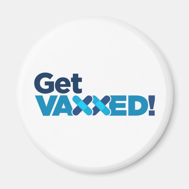 get vaccinated magnet (Front)