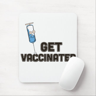 Get Vaccinated Mouse Mat