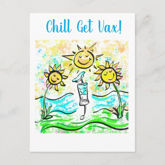 GET VACCINATED    POSTCARD (Front)