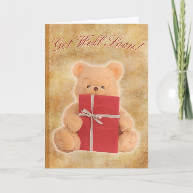 Get Well Bear Card (Front)