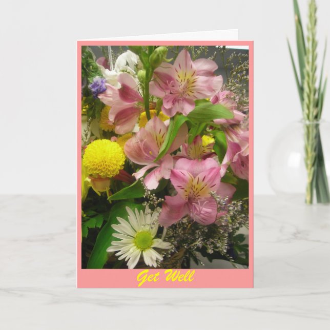 Get Well Bouquet Card (Front)