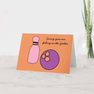 Get well bowling card