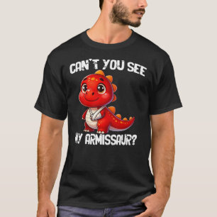 Get Well Broken Arm Dinosaur with Cast My Armissau T-Shirt