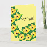 Get Well  Card Black Eyed Susan Vine Flower