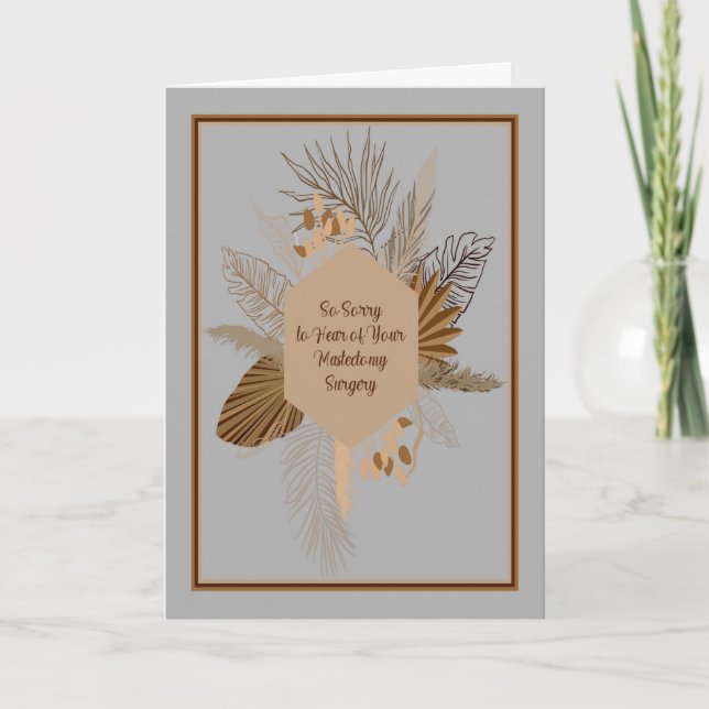 Get Well Card for Mastectomy Surgery (Front)