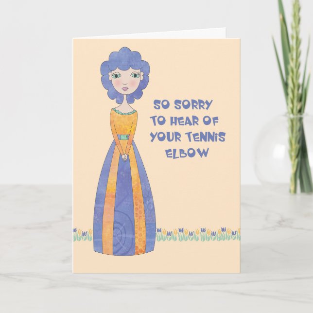 Get Well Card for Tennis Elbow (Front)