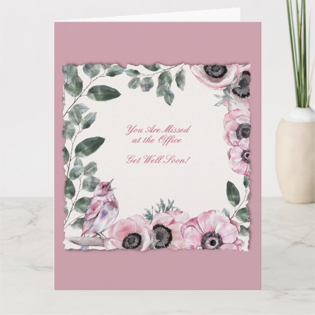 Get Well Card for Work Family (Front)