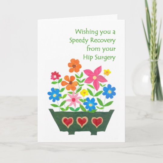 Get Well Card Hip Surgery Uk