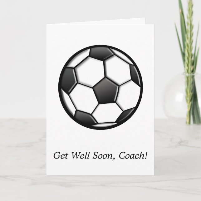 Get Well Coach from Soccer Team Card (Front)