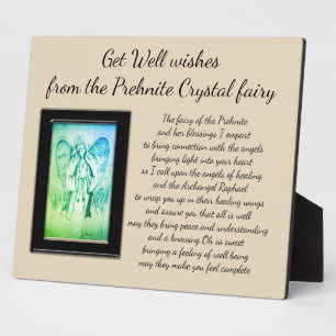 Get Well Crystal Fairy Plaque