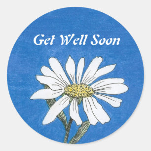 Get Well Daisy Sticker
