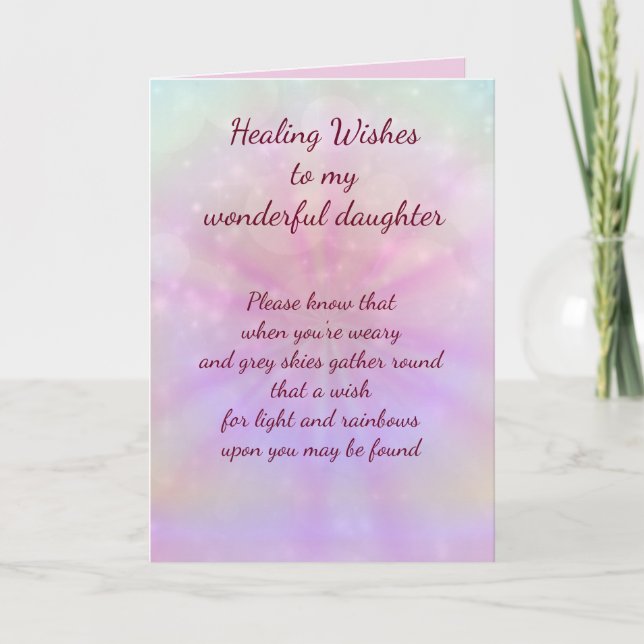 Get Well daughter Card (Front)